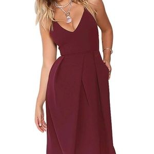 Women's Deep V Neck Adjustable Spaghetti Straps Su
